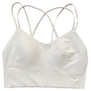 Lululemon Like a Cloud Longline Bra Pink Womens Size Small? Light Support